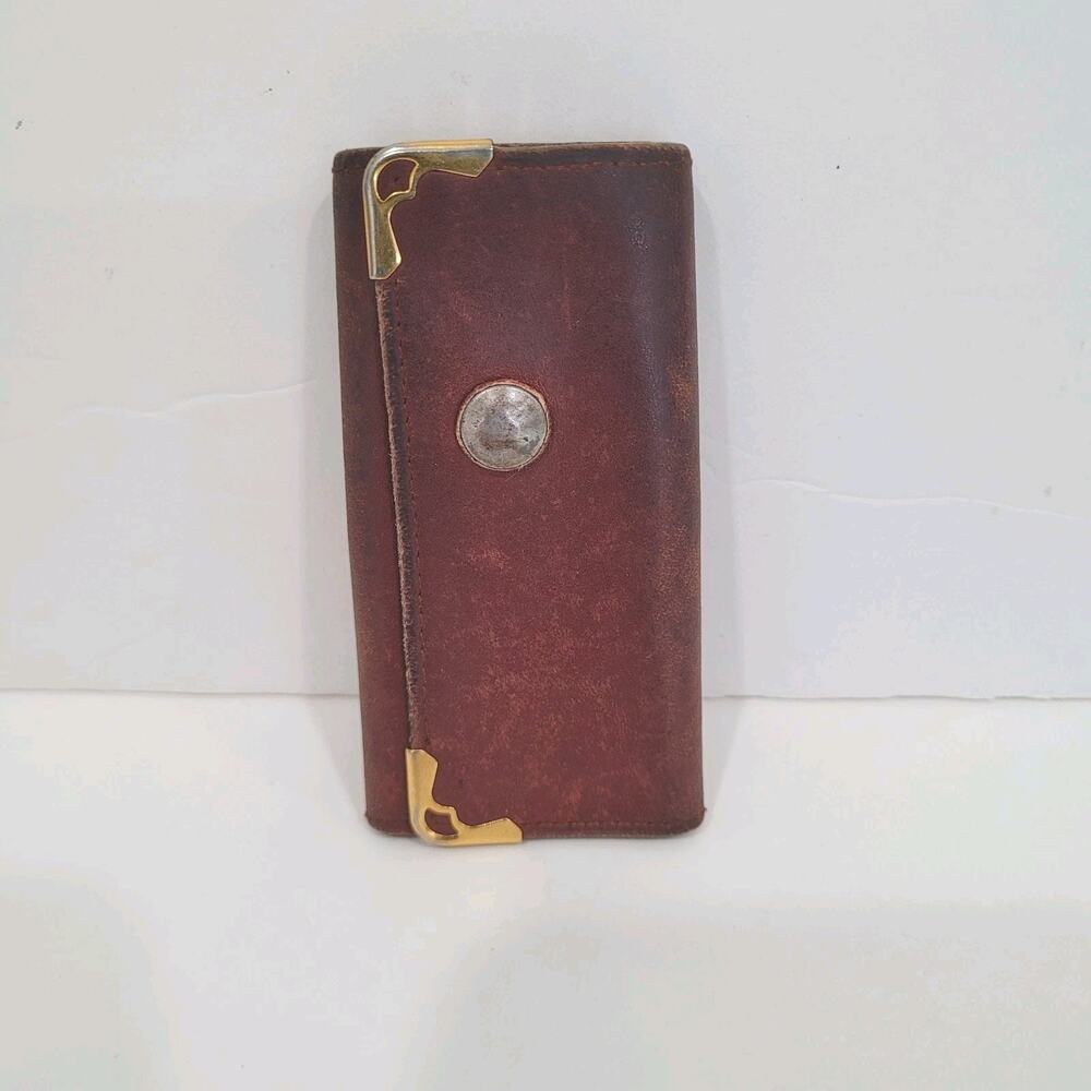 Cartier 4 Key Hooks Charm Case Wallet Red Bordeaux Burgundy Small Logo Leather